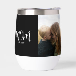 Mom Established Script Black Photo