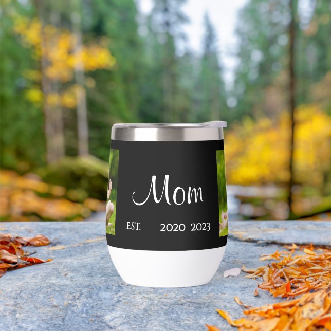 Mom Established Script Black Photo (Outdoor)