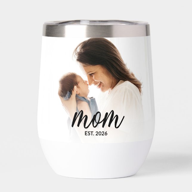 Mom Established Script Black Photo (Back)