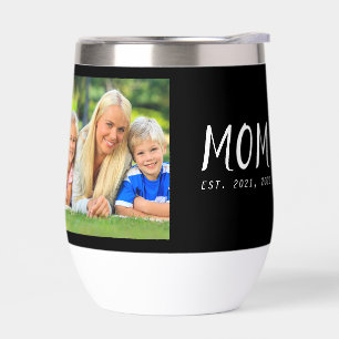Mom Established Script Black Photo