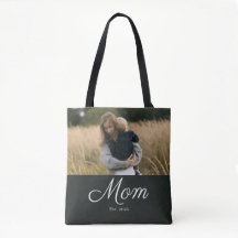Mom Established Script Black Photo