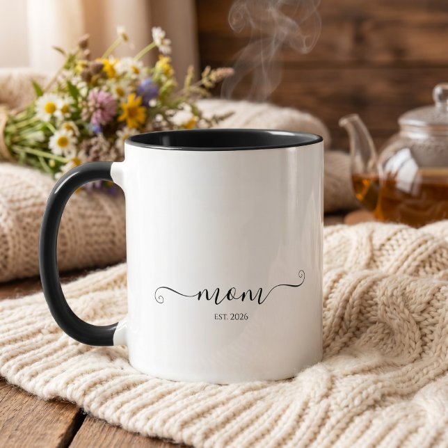 Mom Established Script CCustom Year Mother  Mug (Creator Uploaded)
