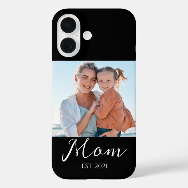 Mom Established Script Photo  Case-Mate iPhone Case (Back)