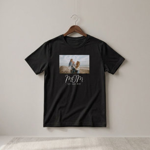 Mom Established Script Photo T-Shirt