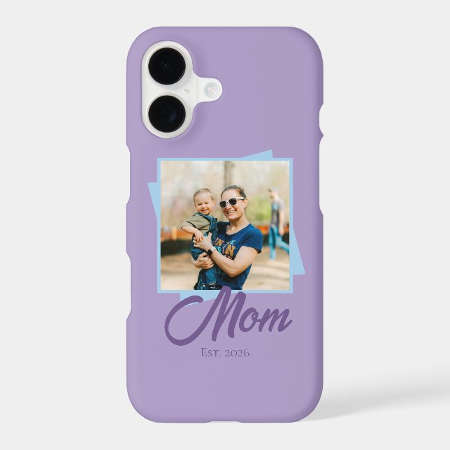 Mom Established Year and Custom Photo (Back)