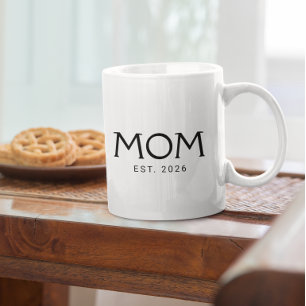 Mom Established Year New Mom Gift Coffee Mug