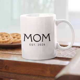 Mom Established Year New Mom Gift Coffee Mug