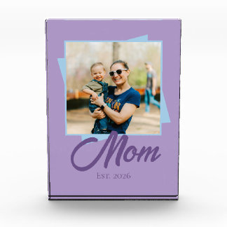 Mom Established Year with Photo Block