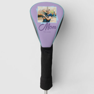 Mom Established Year with Photo Golf Head Cover
