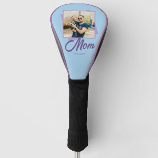 Mom Established Year with Photo Golf Head Cover