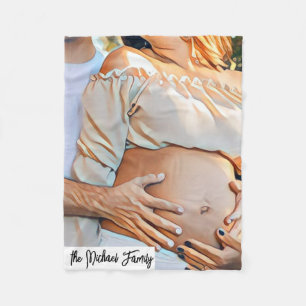 mom eternal love photo fleece blanket