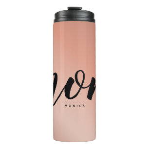 Mom Faux Rose Gold Elegant Minimalist Thermal Tumbler