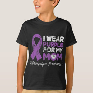 Mom Fibro Mother Fibromyositis Support Grunge T-Shirt