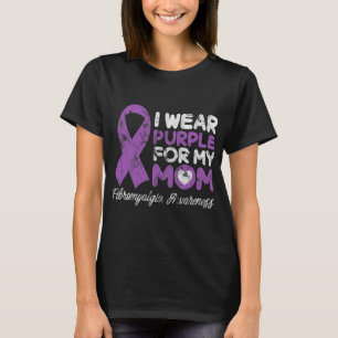 Mom Fibro Mother Fibromyositis Support Grunge T-Shirt