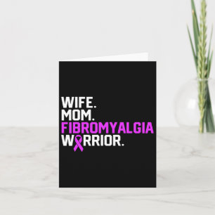 Mom Fibromyalgia Warrior Awareness Get Well Recove Card