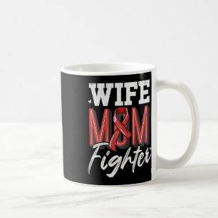 Mom Fighter Brain Aneurysm Awareness Support Graph Coffee Mug