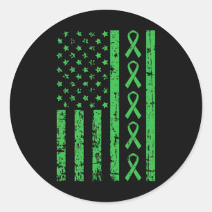 Mom Fighter Polycystic Kidney Disease Pkd Awarenes Classic Round Sticker