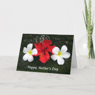mom floral frangipani card