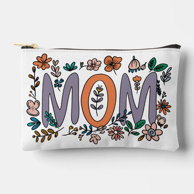 Mom Floral Print Cut Sew Bag (Front)