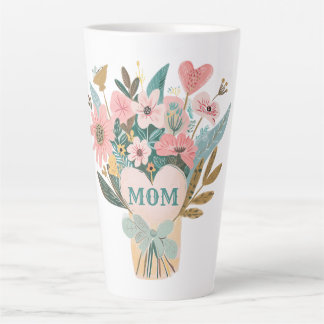 Mom Flower Bouquet Latte Mug
