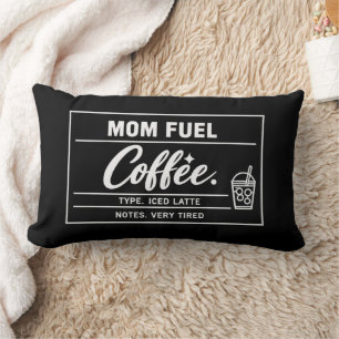 Mom Fuel Iced Latte Mother’s Day Lumbar Pillow