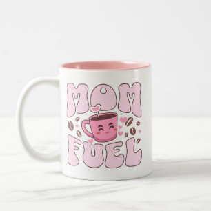 Mom fuel Two-Tone coffee mug