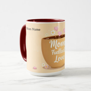 Mom Fuelled By Love And Coffee   Premium Mug