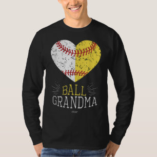 Mom Funny Baseball Ball Funny Grandma Softball Gif T-Shirt