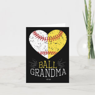 Mom Funny Baseball T Shirt Ball Funny Grandma Soft Card