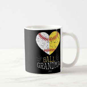 Mom Funny Baseball T Shirt Ball Funny Grandma Soft Coffee Mug