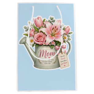 Mom Garden Flowers Medium Gift Bag