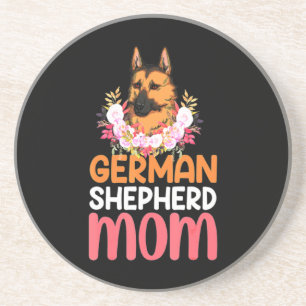 Mom German Shepard Shepherd Dog Coaster