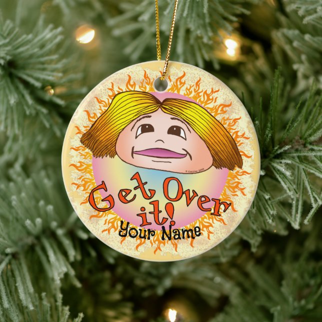 Mom Get Over It Ceramic Ornament (Tree)