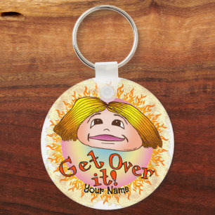 Mom Get Over It  Keychain