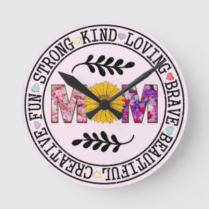 Mom Gift Round Clock