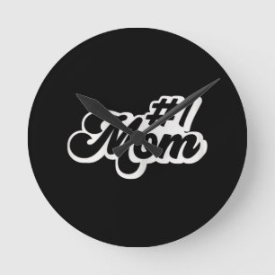 Mom Gifts for Women Heart Mother's Day Mom Round Clock