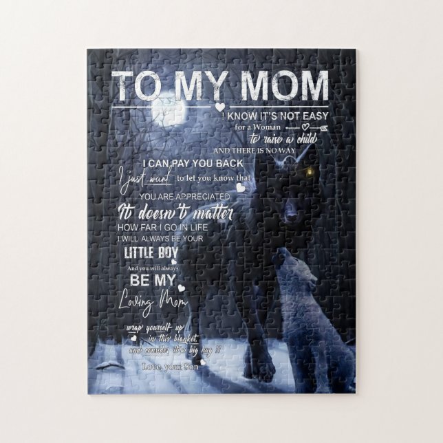 Mom Gifts | Letter To My Mom Love From Son Jigsaw Puzzle (Vertical)