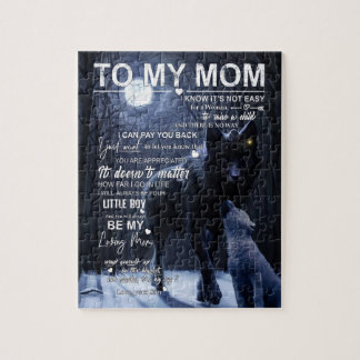 Mom Gifts | Letter To My Mom Love From Son Jigsaw Puzzle