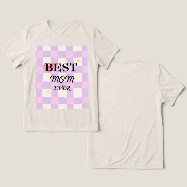 Mom Goals: Achieved 💖 Tri-Blend Shirt (Design Front & Back)