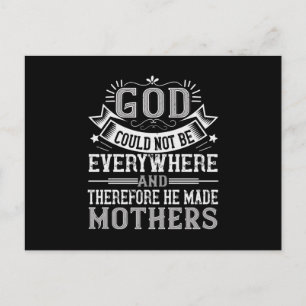 Mom - God could not be everywhere Postcard
