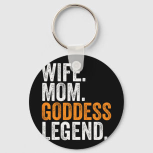 Mom Goddess Legend Funny Occupation Office Keychain