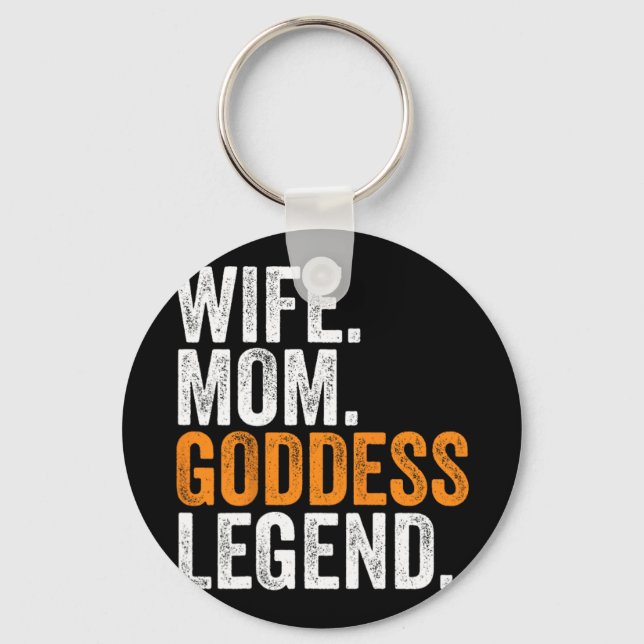 Mom Goddess Legend Funny Occupation Office  Keychain (Front)