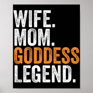 Mom Goddess Legend Funny Occupation Office  Poster