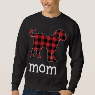 Mom Goldendoodle Red Plaid Christmas Matching Fami Sweatshirt