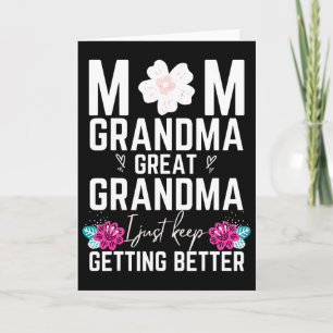 Mom Grandma Great-grandma Christmas Gifts Birthday Card