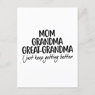 Mom Grandma Great-Grandma Mothers Day Postcard