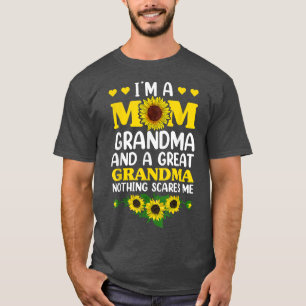 Mom Grandma Great Grandma Sunflower Women , Mother T-Shirt