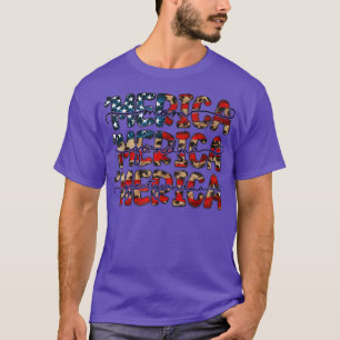 Mom Grandma Greatgrandma MERICA Vintage US Flag 4t T-Shirt
