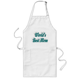 Mom Green typography Mothers Day Long Apron