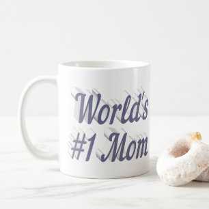 Mom grey half text coffee mug
